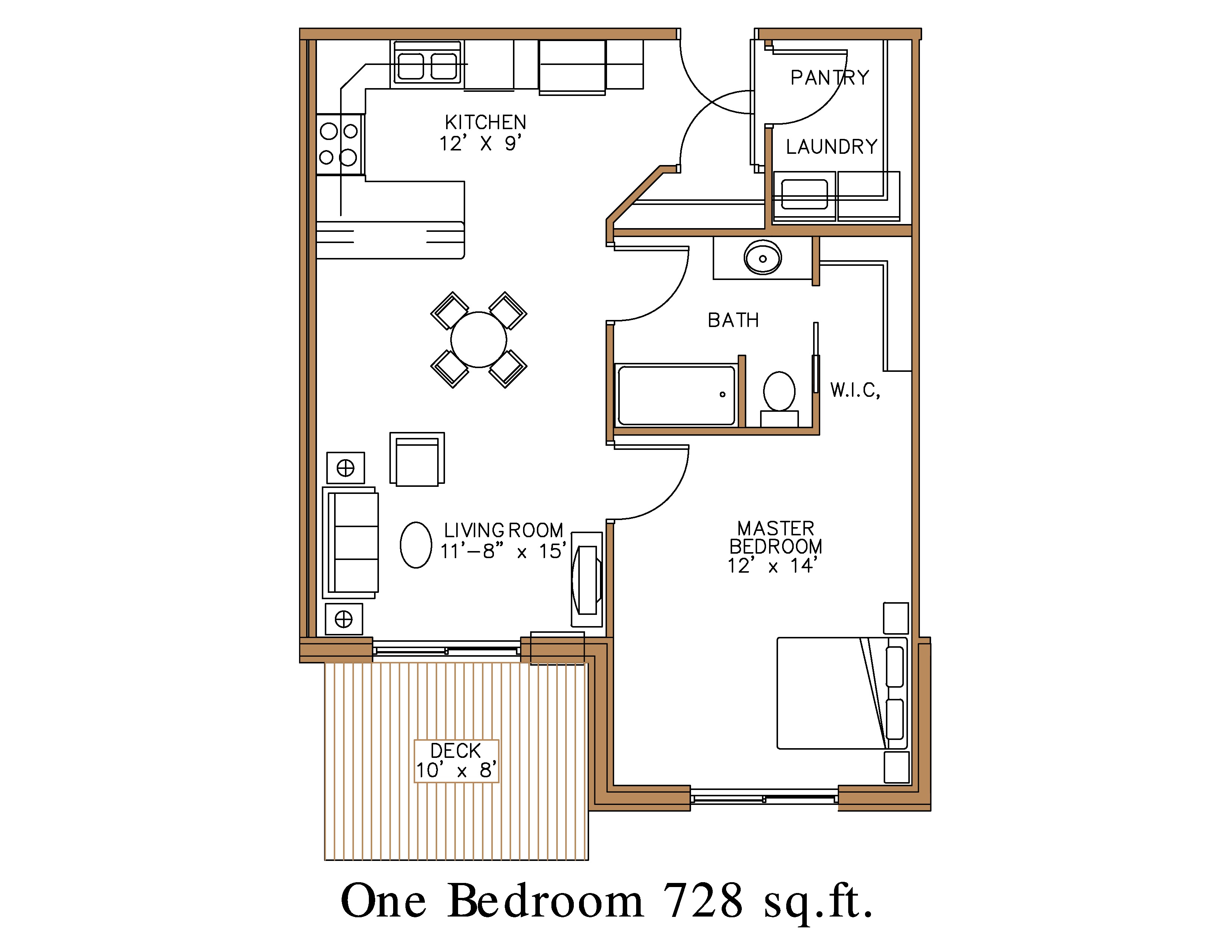 Floor plan at Northview Apartment Homes in Detroit Lakes Great North