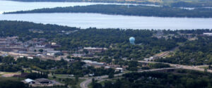 Aerial view of Detroit Lakes MN